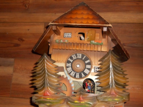 German cuckoo clock swiss - german,