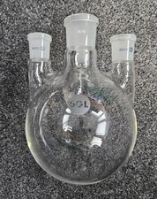 SCIENCE LAB GLASSWARE SGL 1000ml ROUND BOILING FLASK 4 OUTLETS