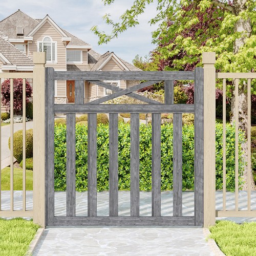 Garden wooden gate pedestrian - garden,
