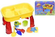 Sand and Water Table Garden Sandpit Play Set Toy Watering Can Spade Sand Bucket