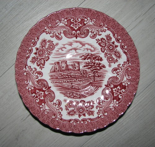 Vintage red transferware - vintage,