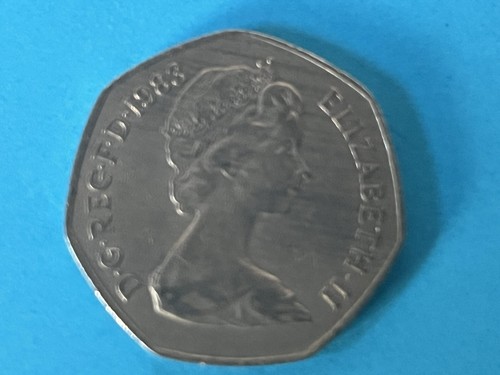 1983 elizabeth 50p - 1983, coin