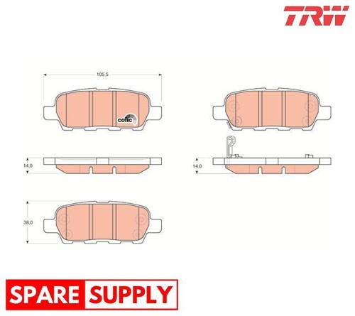 Brake pad set disc - brake,