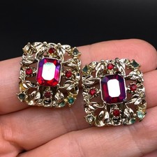 Vintage CORO Square Earrings