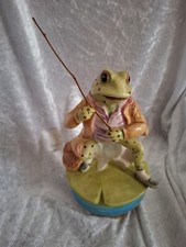 Schmid Beatrix Potter Mr Jeremy Fisher Revolving Music Box