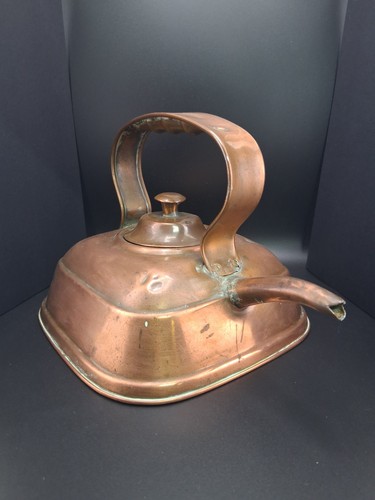 Antique square copper - , stove