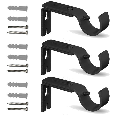 Curtain pole brackets - curtain,