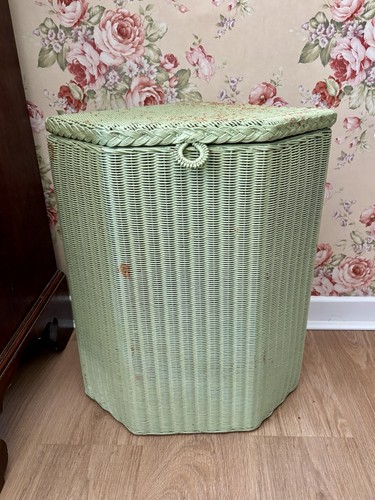 Vintage green lloyd loom - vintage,