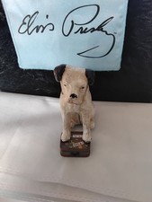 Vintage Elvis Nipper Dog Cast Iron Bank RCA Records Elvis Estate Find!!