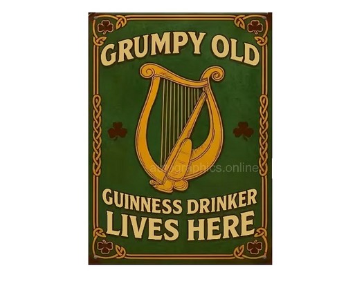 Grumpy guinness drinker lives - grumpy,