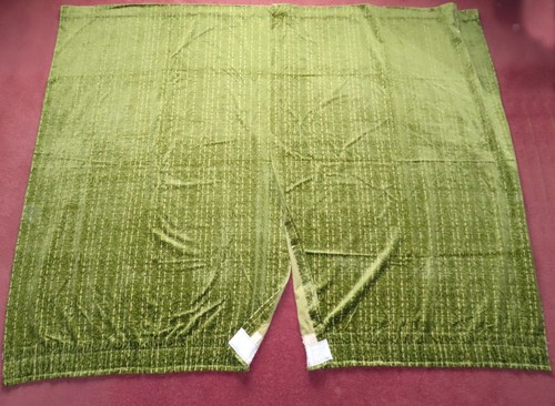 Curtain pair velvet velour - pair, velvet/velour