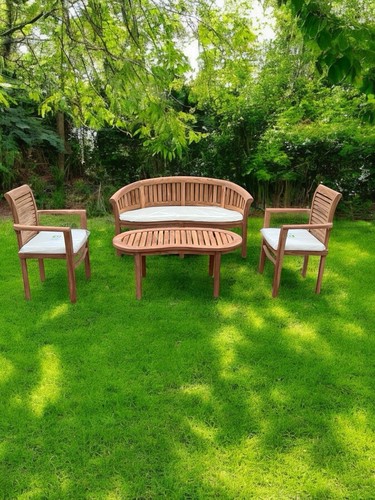 Teak banana curved - teak, garden