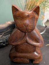 Vintage Hand-Carved Wooden Zen