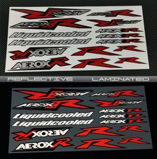 Reflective motorcycle sticker decals for Aerox Yamaha 50 laminated red