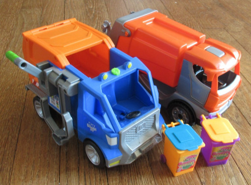 Two toy garbage