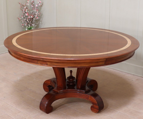 Round dining table solid - |,