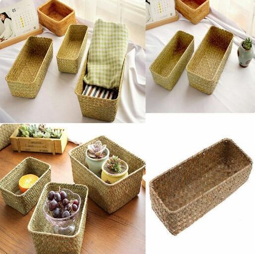 Retro simple seagrass storage - simple,
