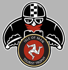CAFE RACER MOTO TT ISLE OF MAN BIKER 8cmX7.5cm STICKER/STICKER MOTORCYCLE MA097