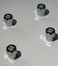x4 Chrome Silver SEAT Metal Valve Alloy Wheel Tyre DUST Caps fits ALL models UK