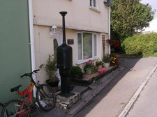 Photo A1 Petrol pump outside
