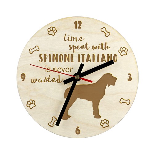 Italian spinone plywood clock - italian,