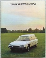 CITROEN CX SAFARI / FAMILIALE Estates Car Sales Brochure Sept 1977