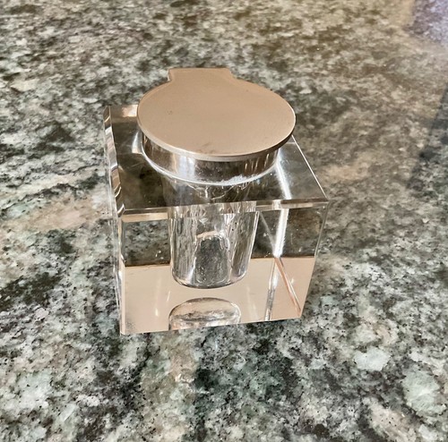 Vintage solid glass square - vintage,