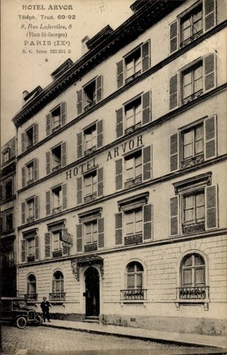 Postcard paris rue - postcard,