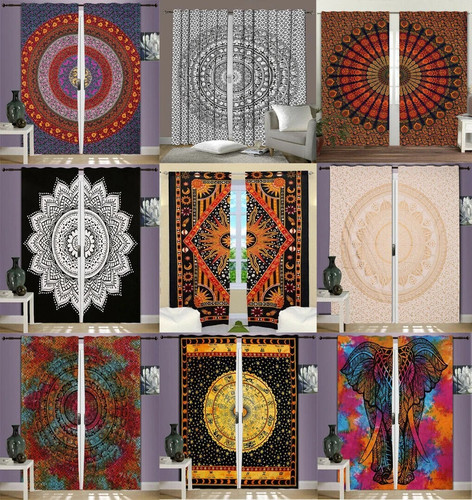 Indian bohemian door curtain - bohemian,