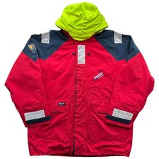 Musto HPX Jacket Goretex Coastal Yachting Waterproof Sailing Hood Red Mens XL