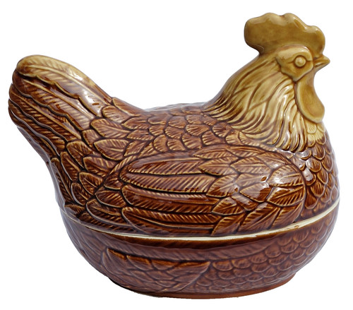 Vintage ceramic chicken - vintage,