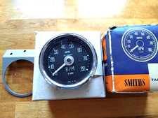 CLASSIC MINI COOPER S GENUINE SMITHS REV COUNTER NOS SQUARE NUMBER RARE TACHO