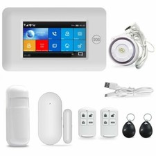 Wireless GSM WiFi Smart Home Burglar Security Alarm System Full Touch Screen