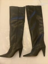 Topshop Womens Black Leather