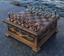 Antique Puzzle Chess Set –