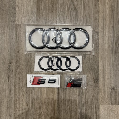 Audi gloss black badge - audi,