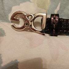 Dolce&Gabbana D&G  Brown Buckle  Leather Belt Size 90cm 36In