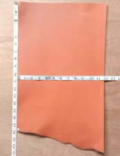 2.2MM THICK SADDLE TAN FULL GRAIN VEG TAN CRAFT LEATHER HIDE LARGE PIECES