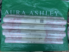 Laura Ashley Wallpaper Cherubs Pink Vintage -8 ROLLS- RARE -  Price per Roll