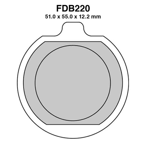 Pair ferodo fdb220p brake - pair, of