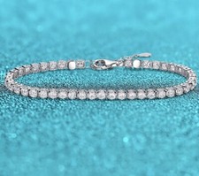 4.4ct Tennis Bracelet 15-20cm Lab-Created VVS1/D/Excellent Diamond Test Pass