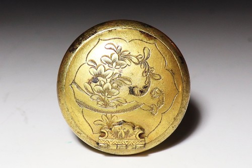 Japan antique netsuke copper - netsuke,