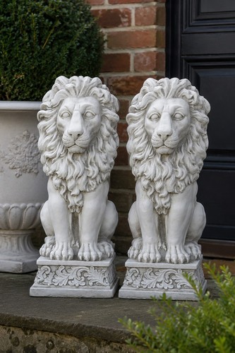 Lion garden ornament - lion, on