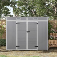 Panana Plastic Garden Storage Shed Outdoor Storage Includes Plastic Floor