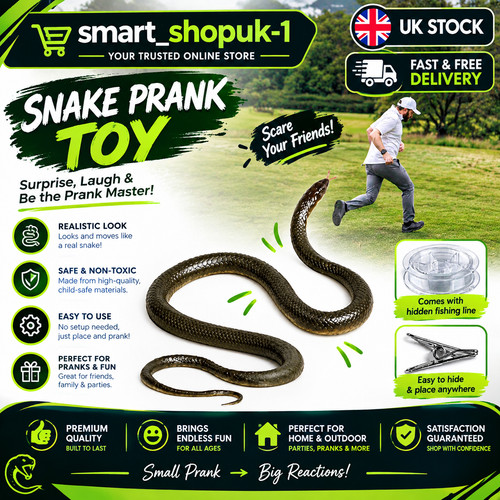 Fake rubber snake - fake, prank