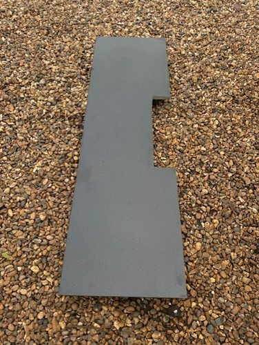 Black granite hearth - granite,