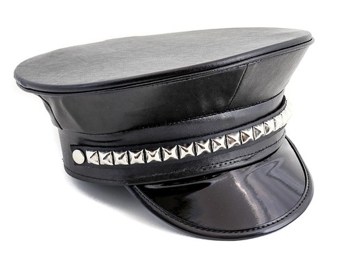Studded police hat captain - police,