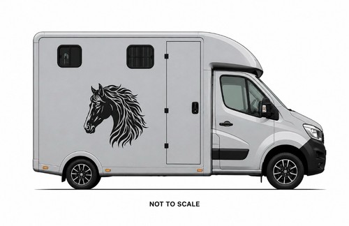 Horse box vinyl sticker - x,