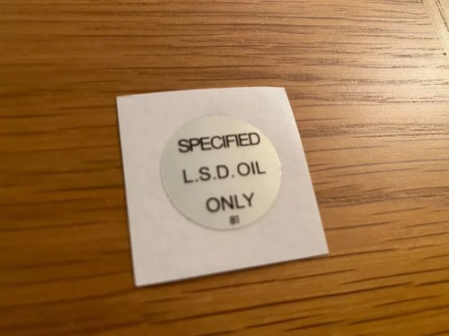 Mitsubishi lsd oil decal - oil,