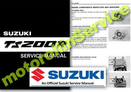 Suzuki ts200r service manual - service,